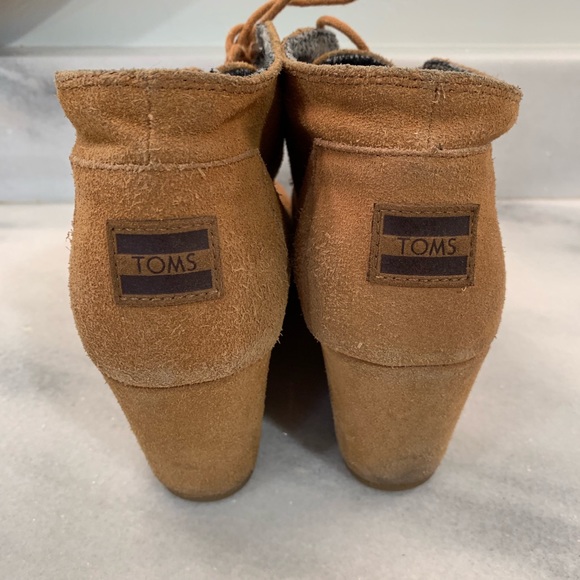 Tom’s Bootie Wedges Sz10 - Picture 6 of 7